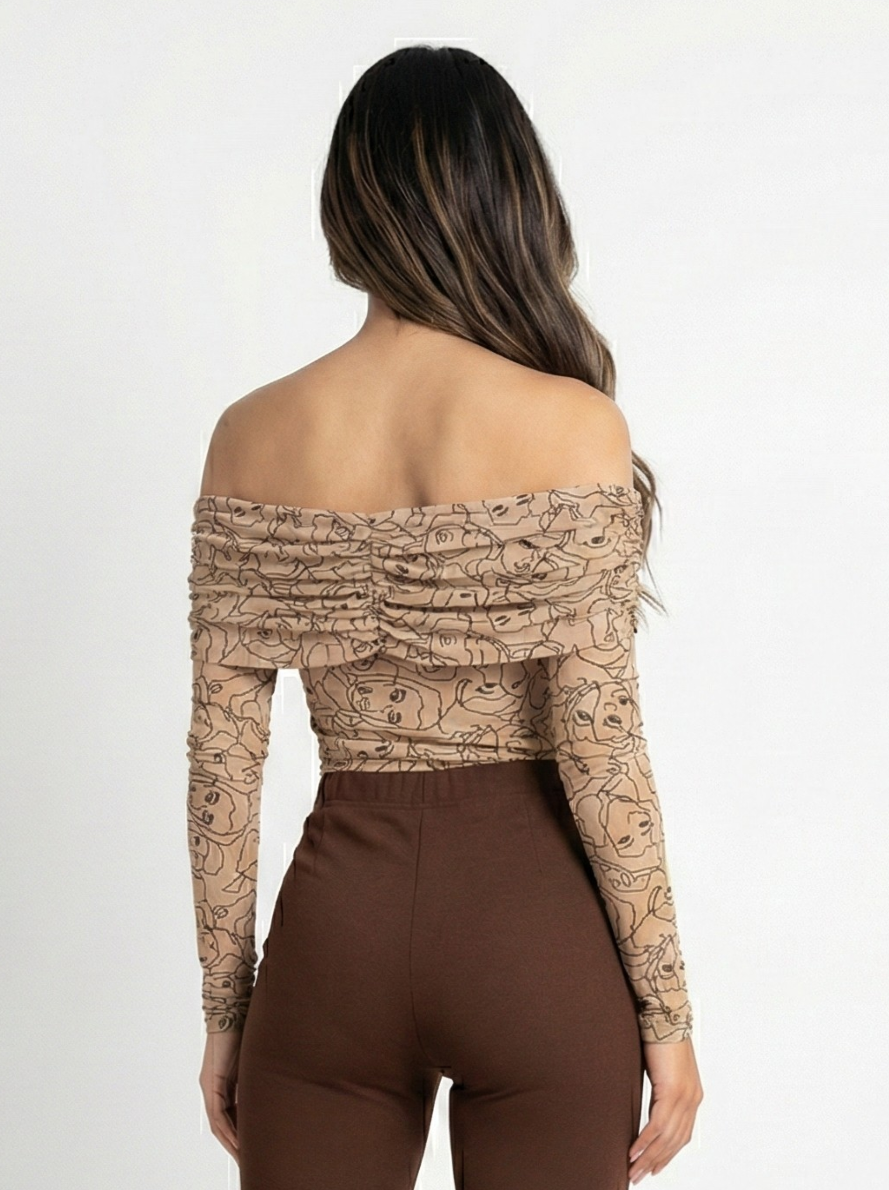 Body Manga Larga Cuello Bandeja Mayatex