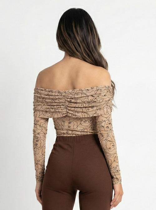 Body Manga Larga Cuello Bandeja Mayatex