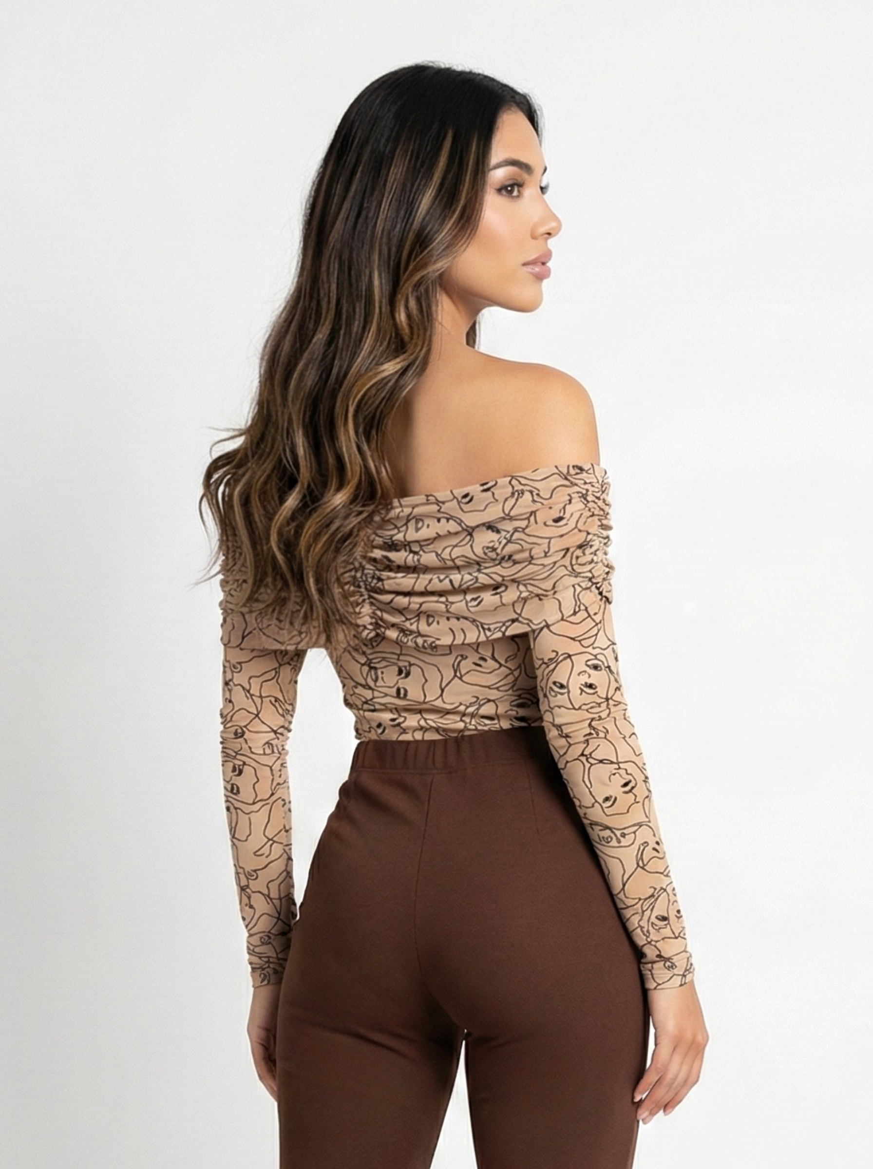 Body Manga Larga Cuello Bandeja Mayatex