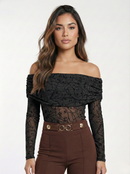 Body Manga Larga Cuello Bandeja Mayatex