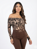 Body Manga Larga Cuello Bandeja Mayatex