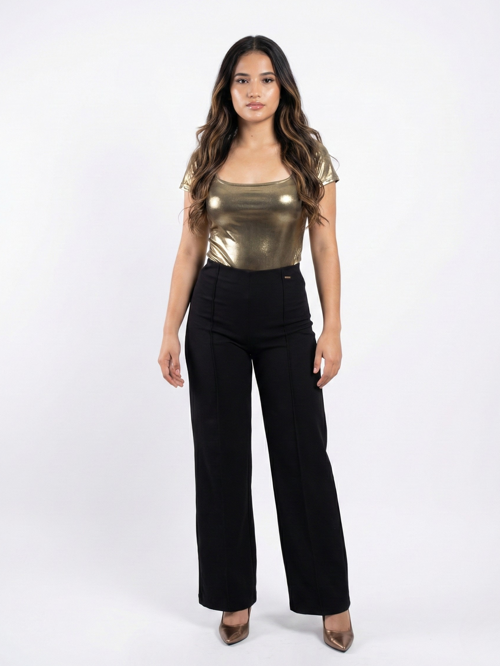 Body Manga Corta Cuello Cuadrado