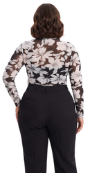 Blusa Manga Larga Mayatex Estampada