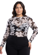 Blusa Manga Larga Mayatex Estampada