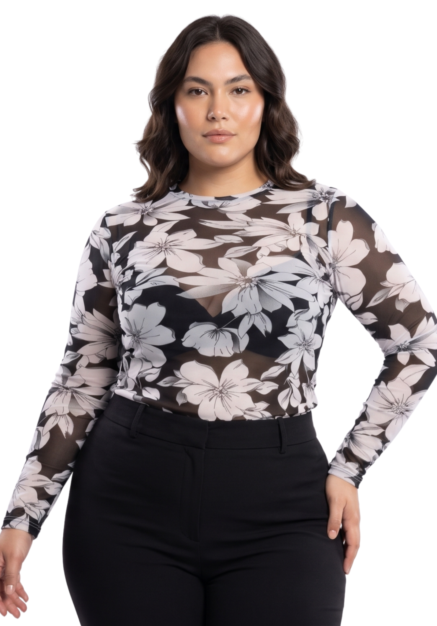 Blusa Manga Larga Mayatex Estampada