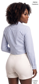 Camisera Manga Larga Rayas Aplique Flore