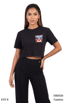 Camisa Manga Corta Aplicaciones Surtidas