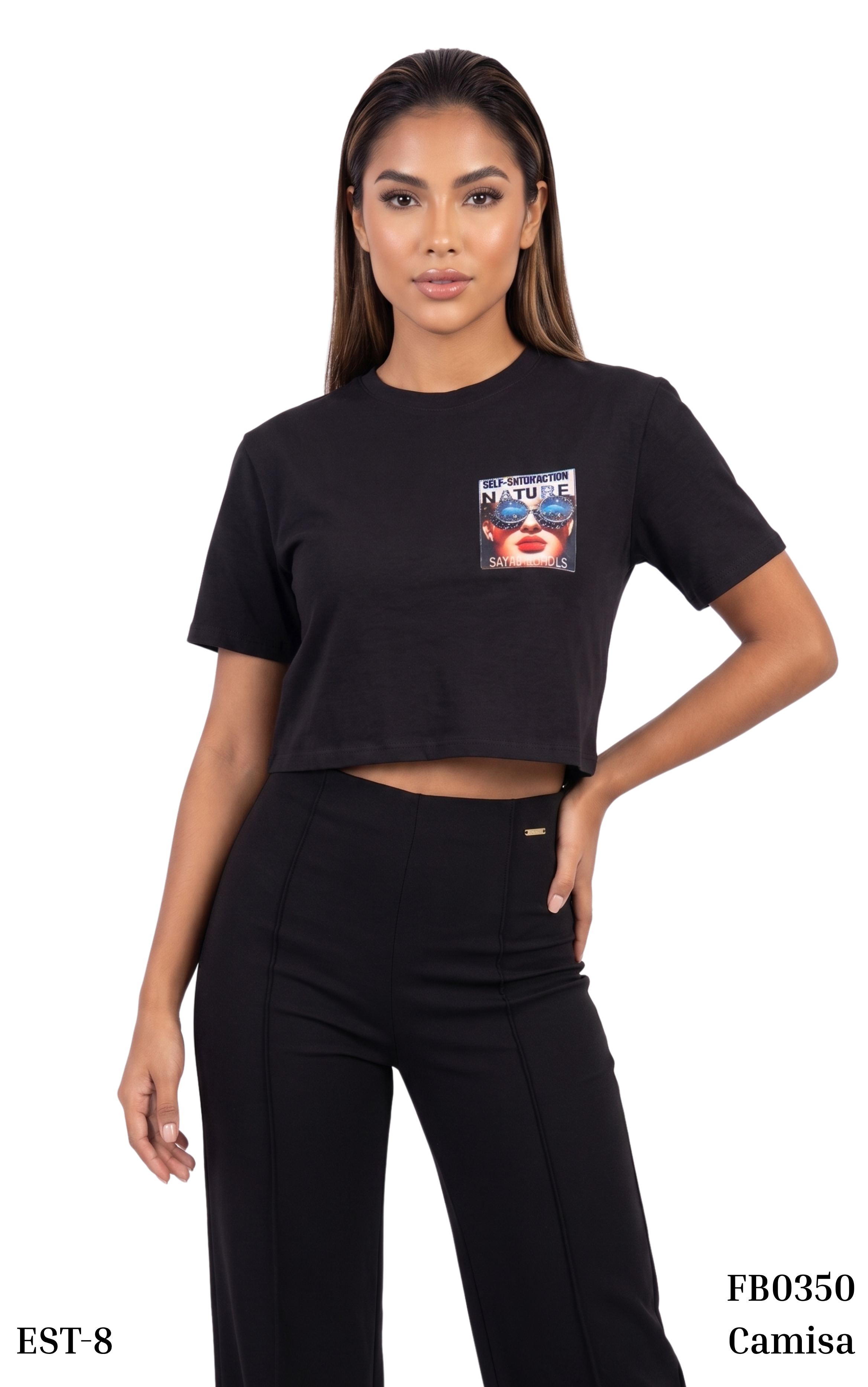 Camisa Manga Corta Aplicaciones Surtidas