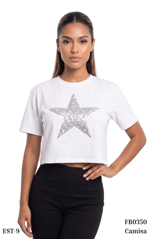 Camisa Manga Corta Aplicaciones Surtidas