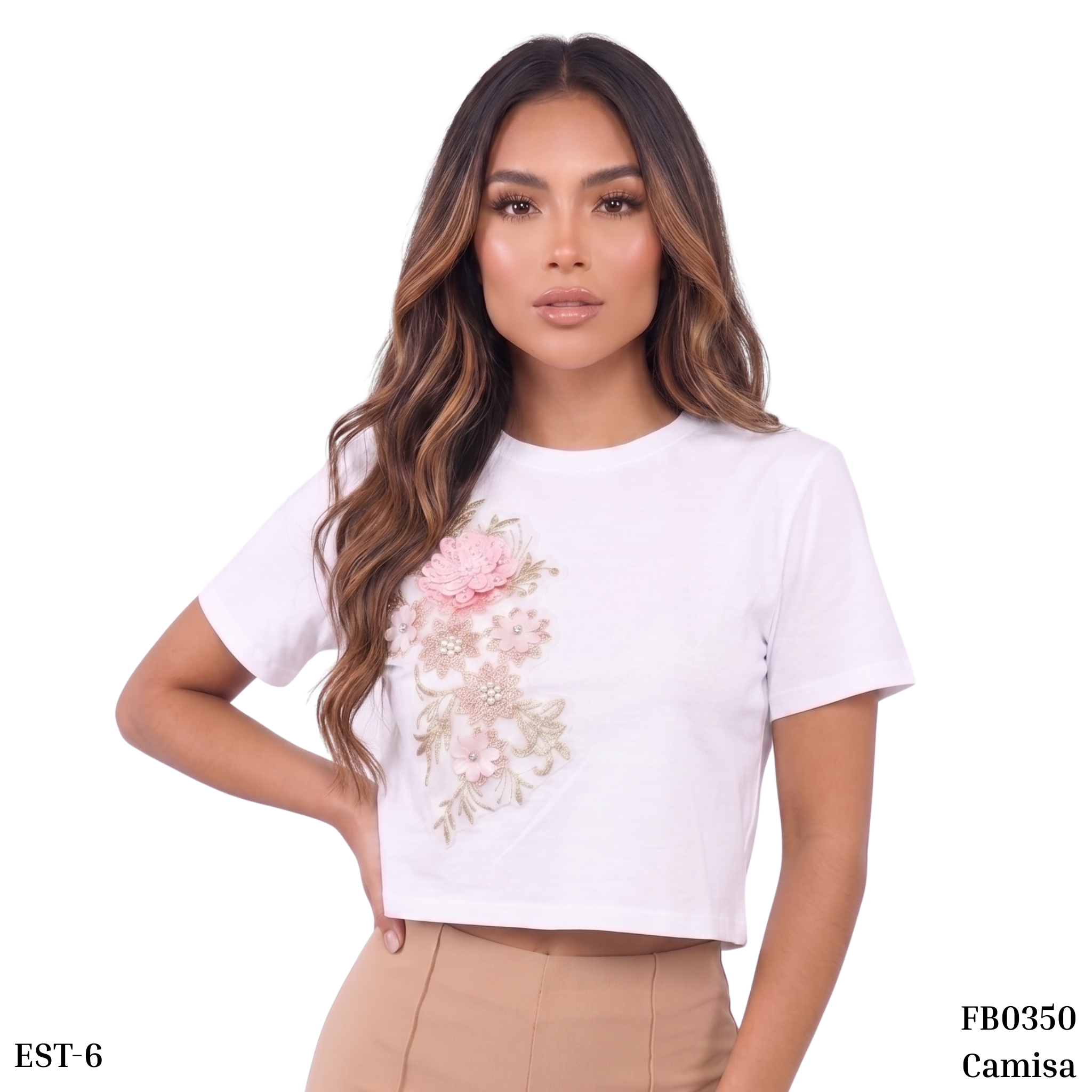 Camisa Manga Corta Aplicaciones Surtidas