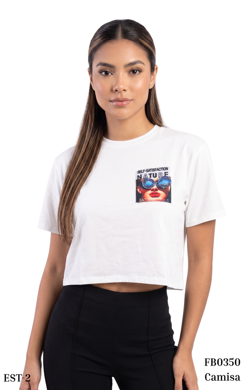 Camisa Manga Corta Aplicaciones Surtidas