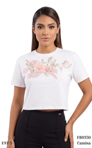 Camisa Manga Corta Aplicaciones Surtidas