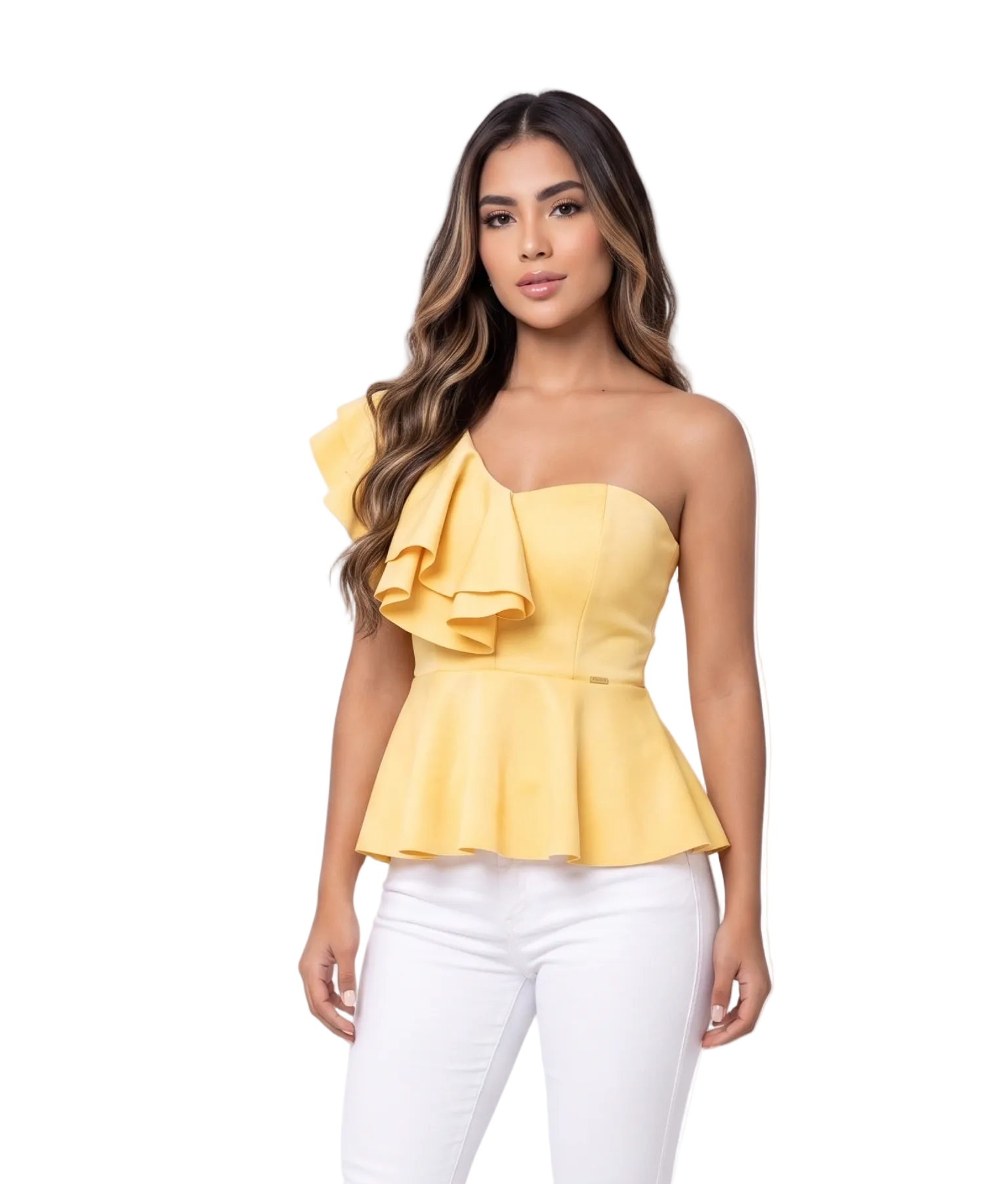 Blusa Asimetrica Con Boleros