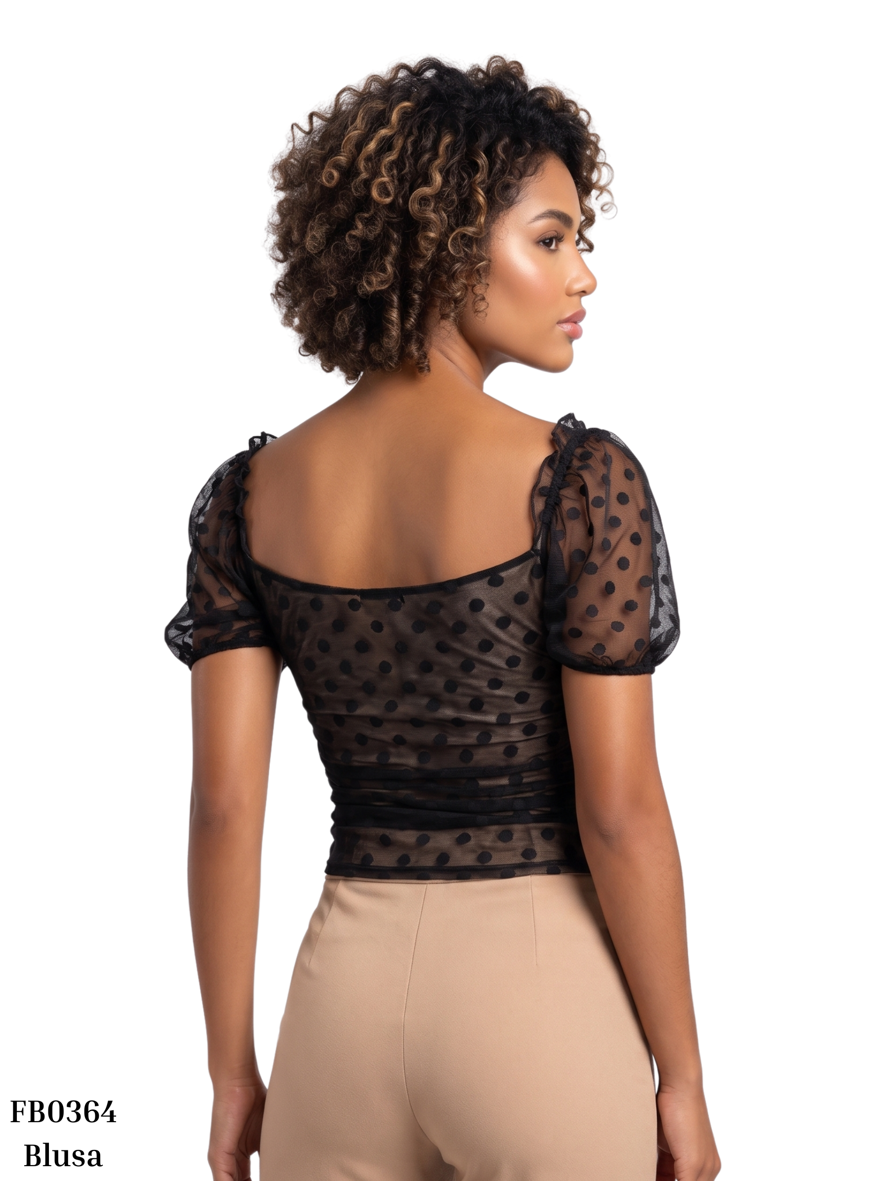 Blusa Manga Corta Cuello V