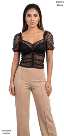 Blusa Manga Corta Cuello V