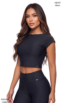 Blusa Abertura Espalda Cuello Redondo
