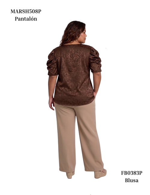 Blusa Manga Bombacha Resorte Vertical