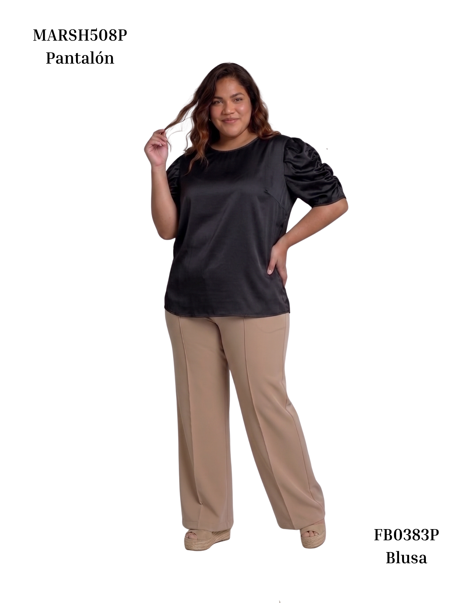 Blusa Manga Bombacha Resorte Vertical