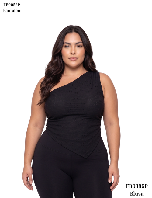 Blusa Asimetrica Surcido Lateral