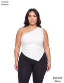 Blusa Asimetrica Surcido Lateral