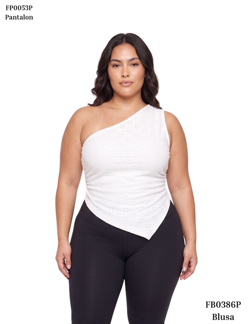 Blusa Asimetrica Surcido Lateral