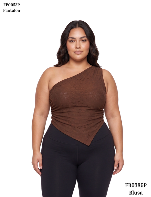 Blusa Asimetrica Surcido Lateral