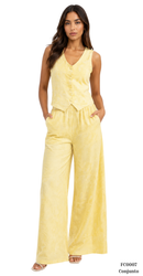 Conjunto Pantalon Abertura Chaleco Estam