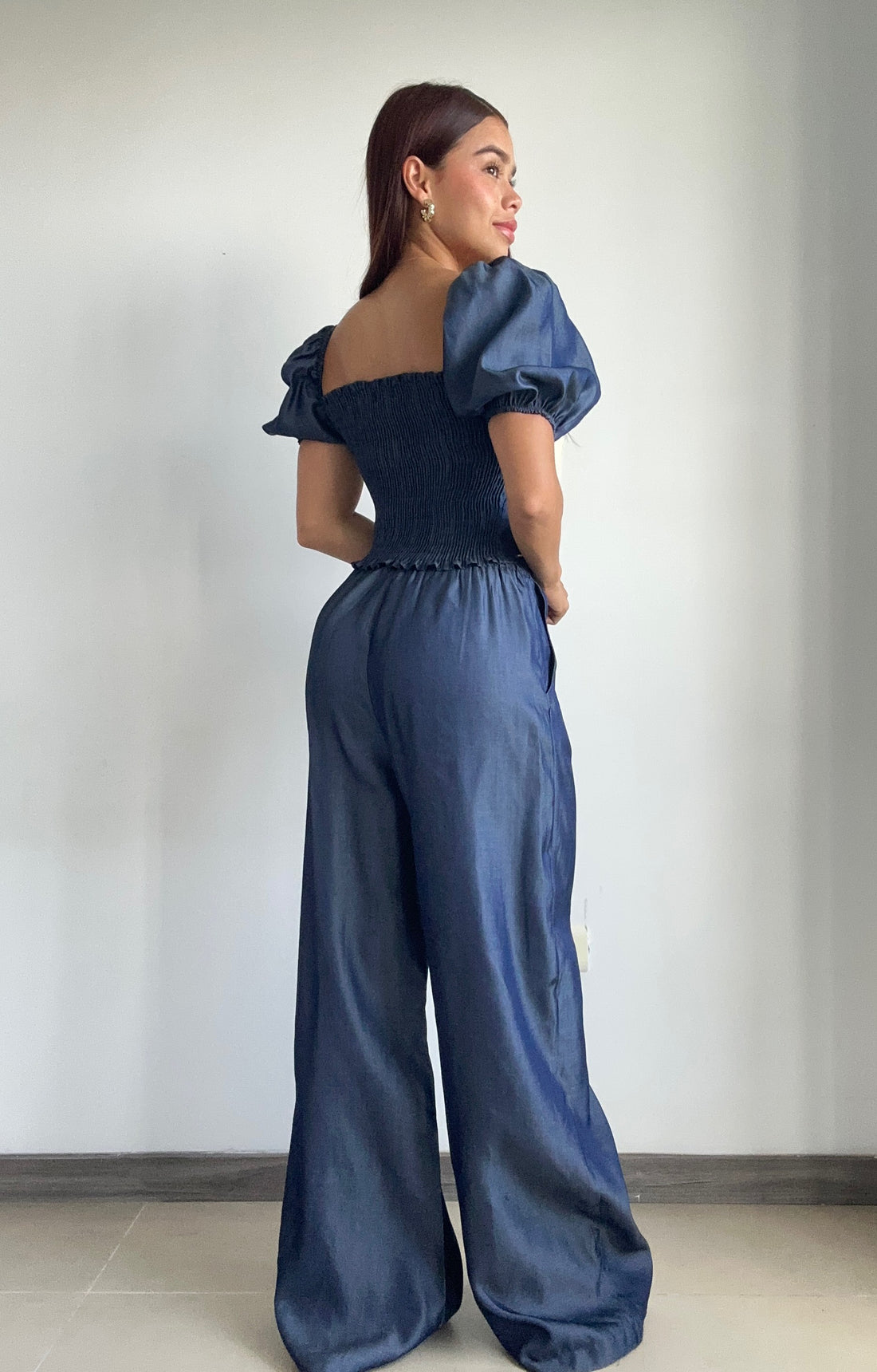 Conjunto Pantalon Blusa Con Resorte