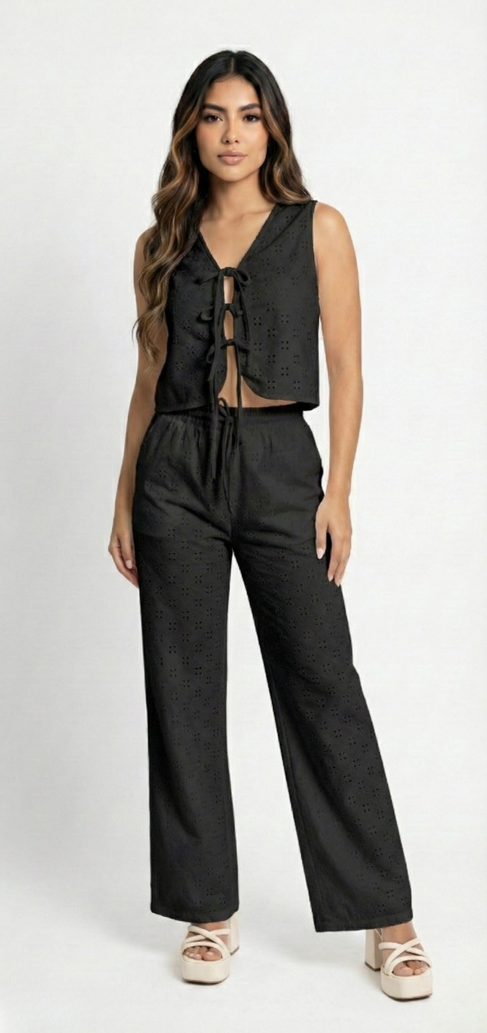 Conjunto Chaleco Pantalon Enresortado
