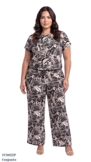 Conjunto Estampado Manga Corta Plus