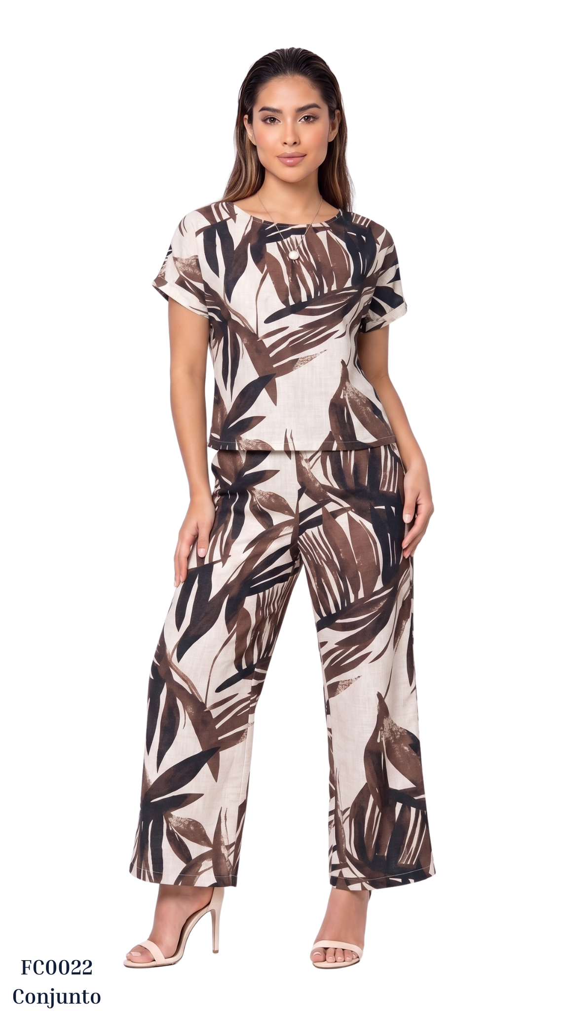 Conjunto Estampado Manga Corta
