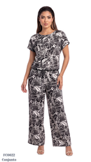 Conjunto Estampado Manga Corta