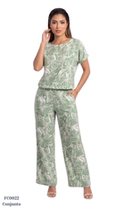Conjunto Estampado Manga Corta