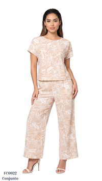 Conjunto Estampado Manga Corta