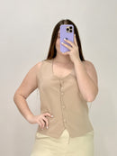 Cahaleco De Traje Sin Mangas Talla Plus