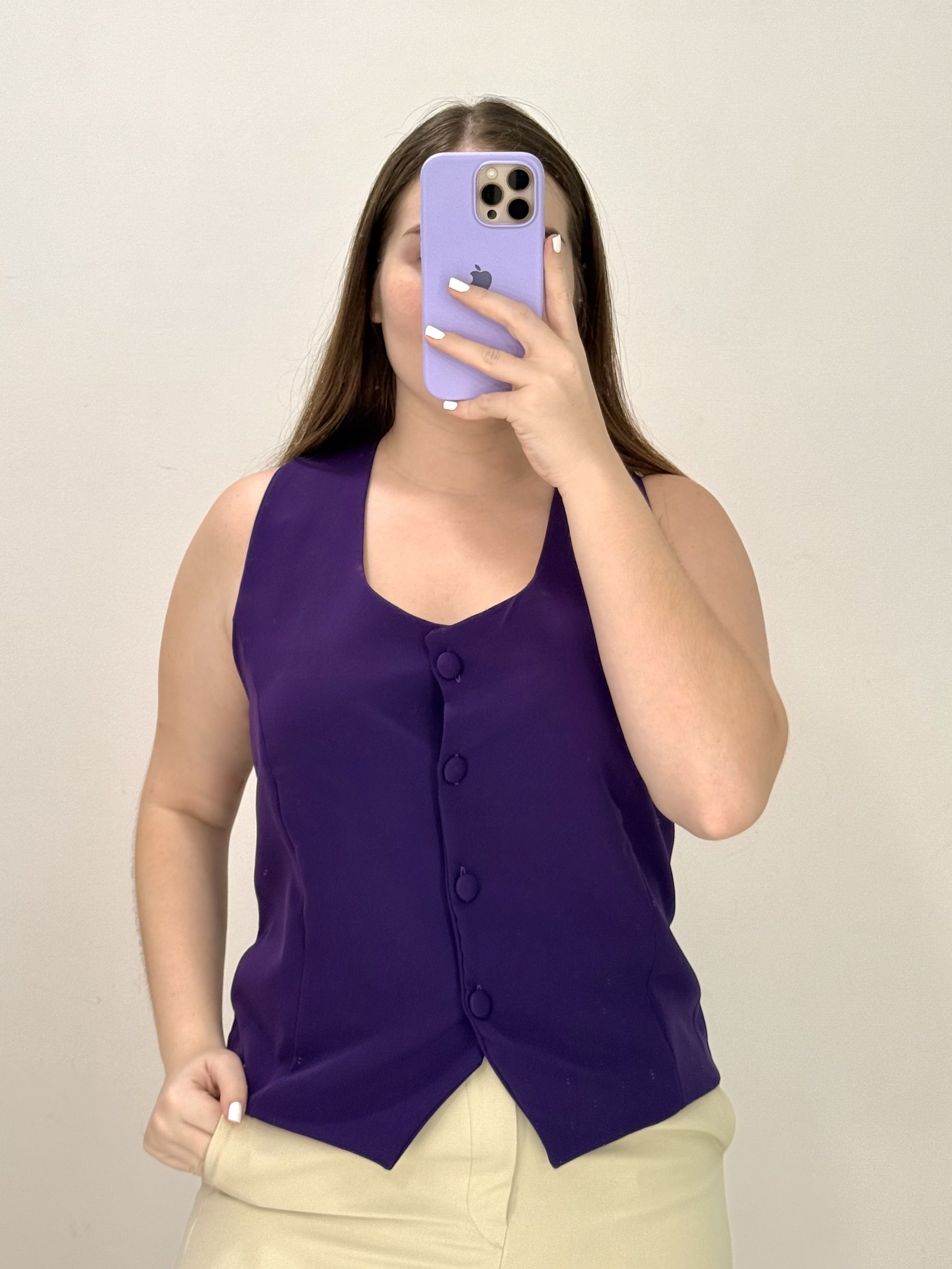 Cahaleco De Traje Sin Mangas Talla Plus