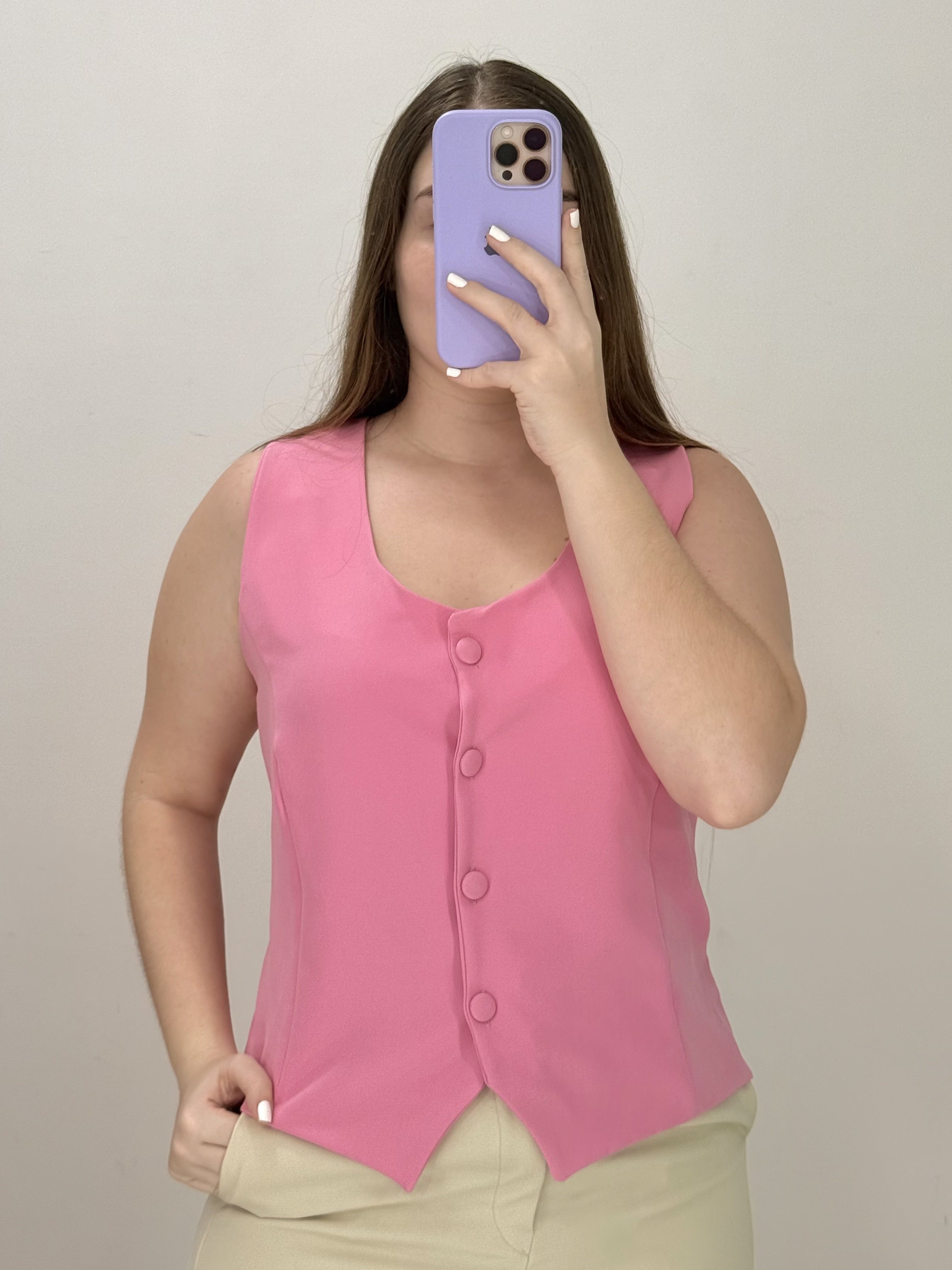 Cahaleco De Traje Sin Mangas Talla Plus