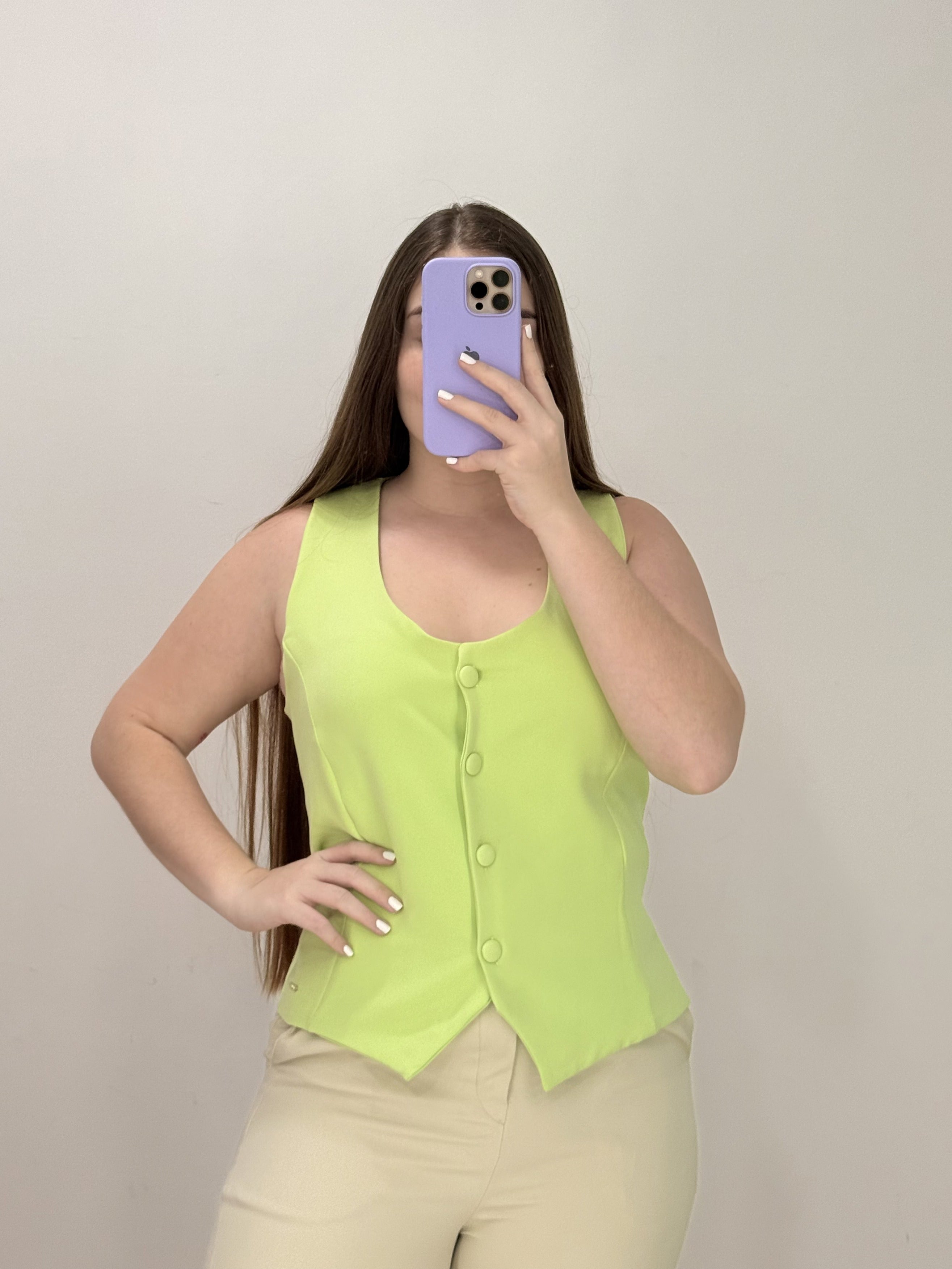 Cahaleco De Traje Sin Mangas Talla Plus