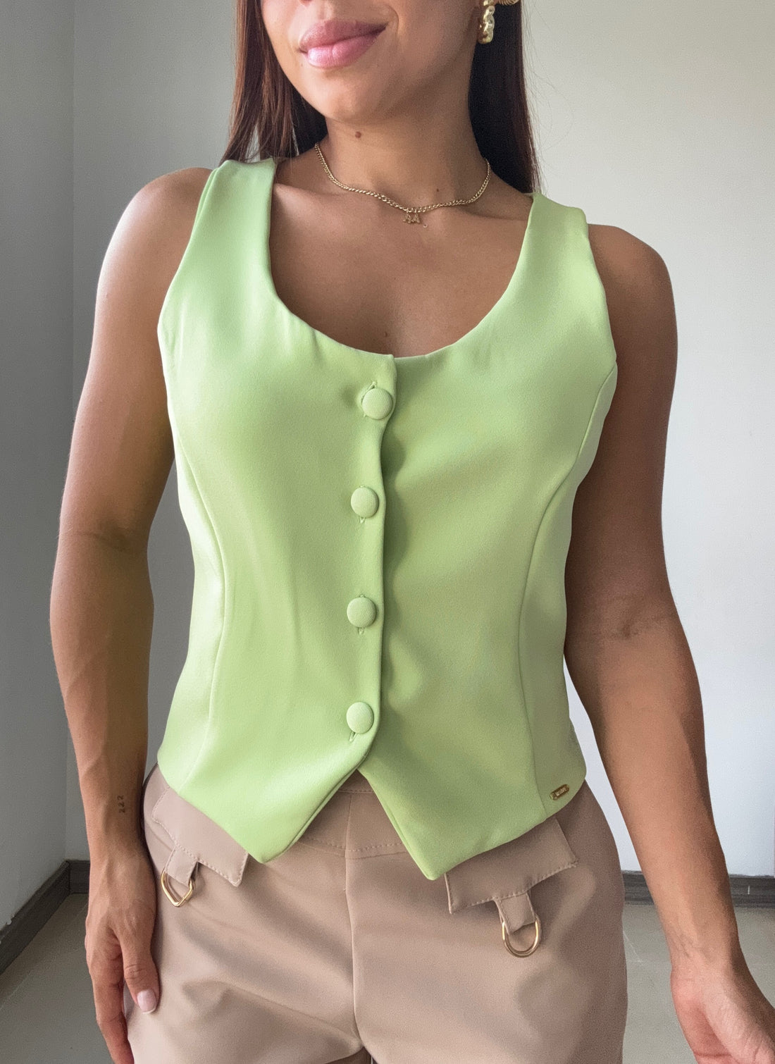 Cahaleco De Traje Sin Mangas Talla Plus