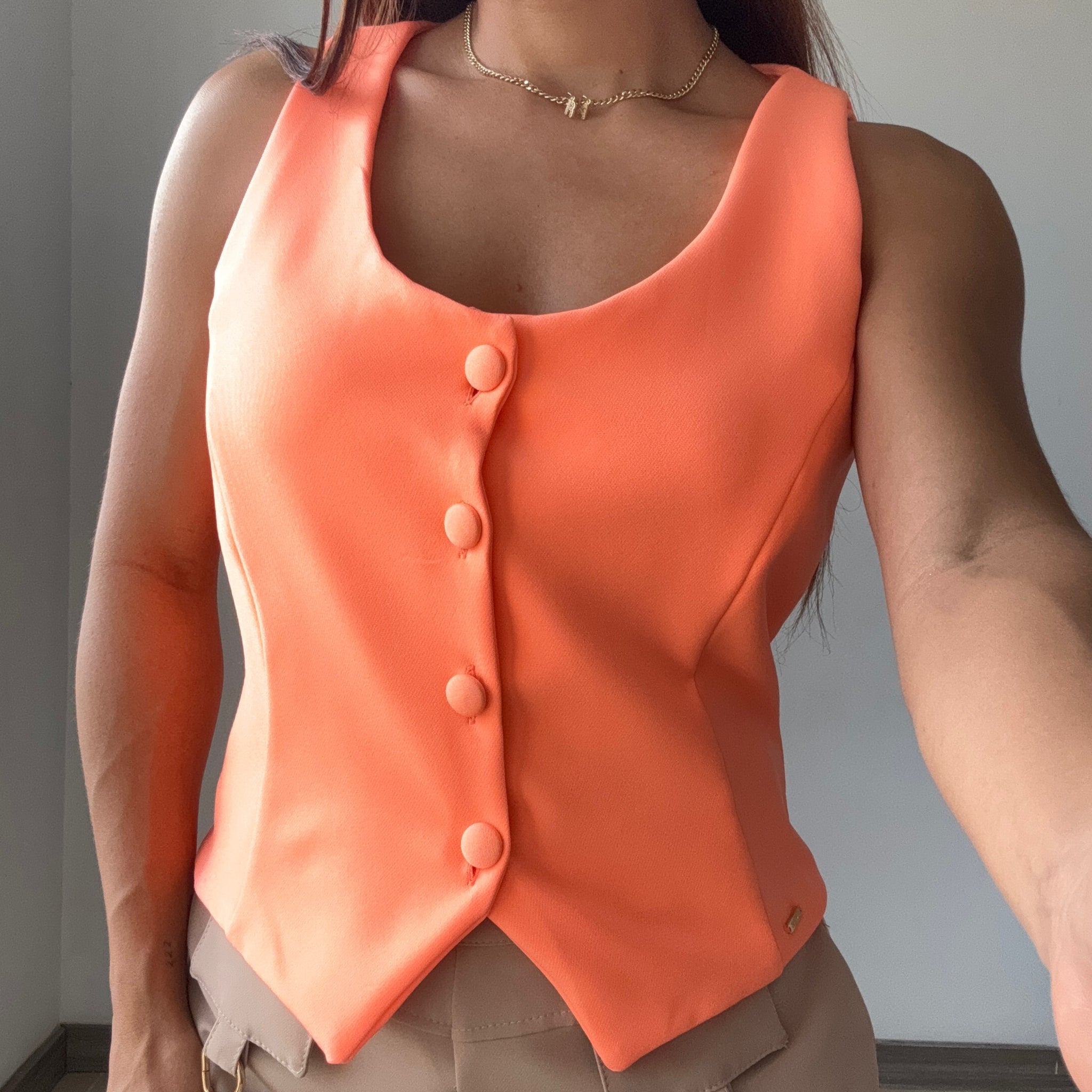 Cahaleco De Traje Sin Mangas Talla Plus