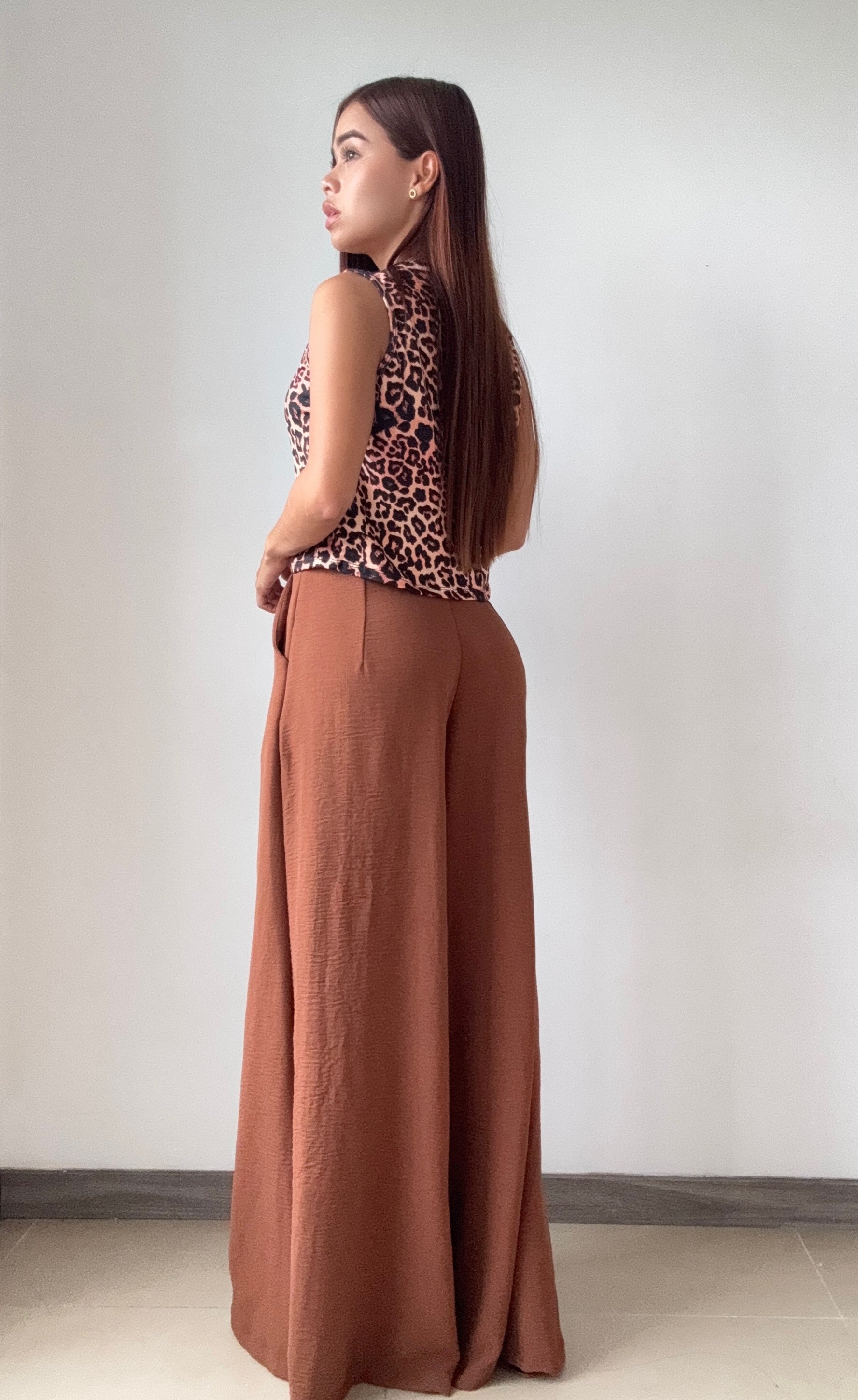 Blusa Manga Sisa Estilo Chaleco Amarrar