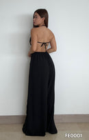 Enterizo Tiras Cuello V Pantalon Palazzo