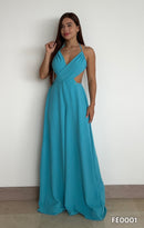 Enterizo Tiras Cuello V Pantalon Palazzo