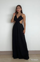 Enterizo Tiras Cuello V Pantalon Palazzo