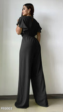 Enterizo Pantalon Cuello V Bolero