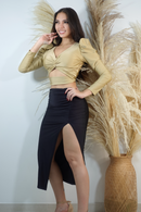 Falda Zurcido Abertura Lateral