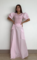 Falda Larga Bolsillo Batea