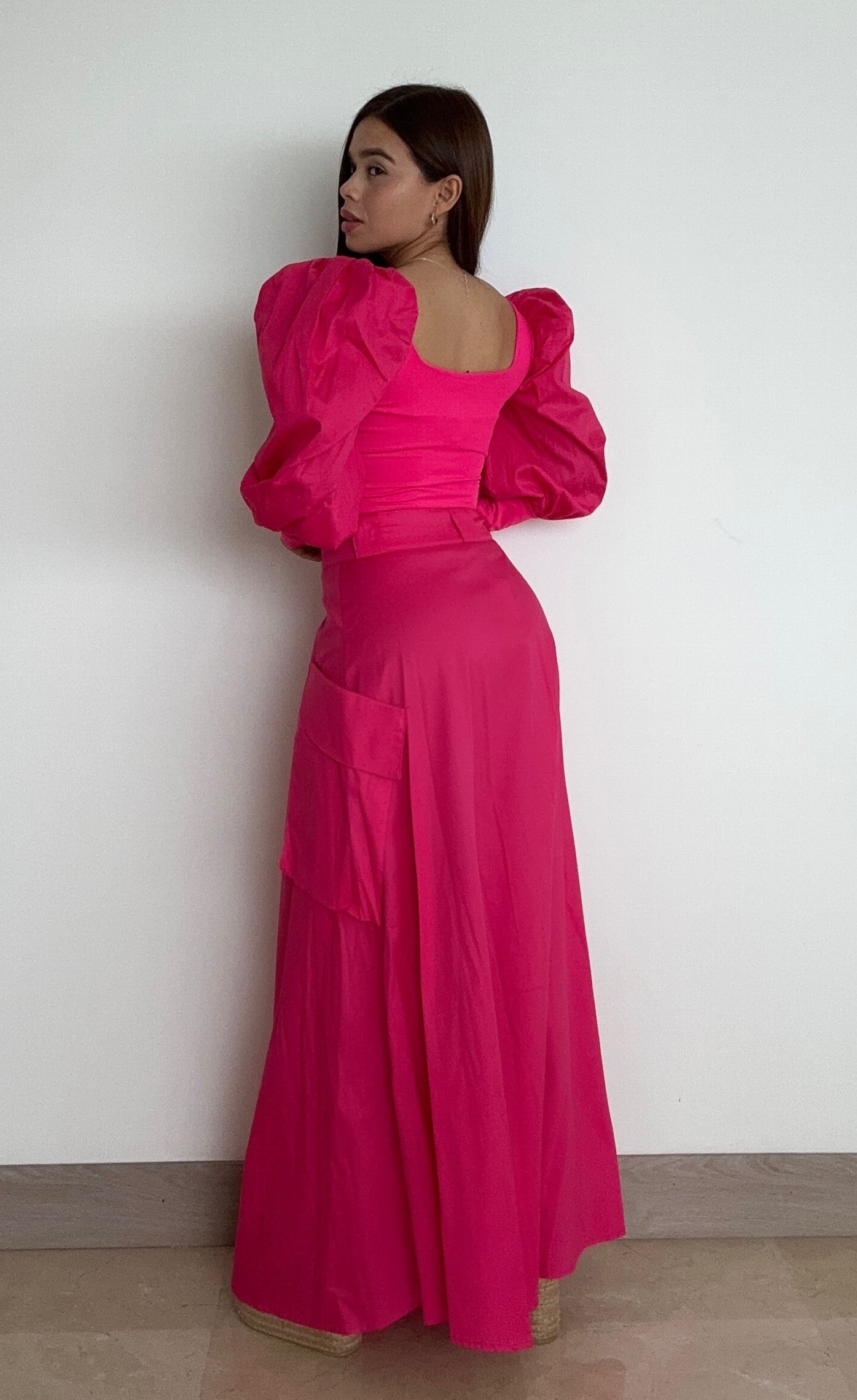 Falda Larga Bolsillo Batea