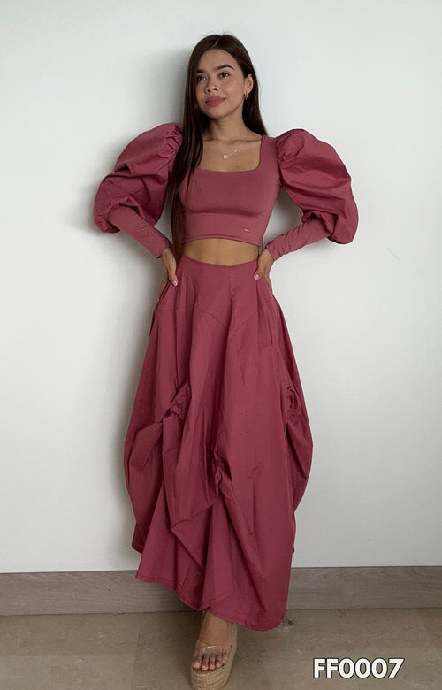 Falda Cortes Campana