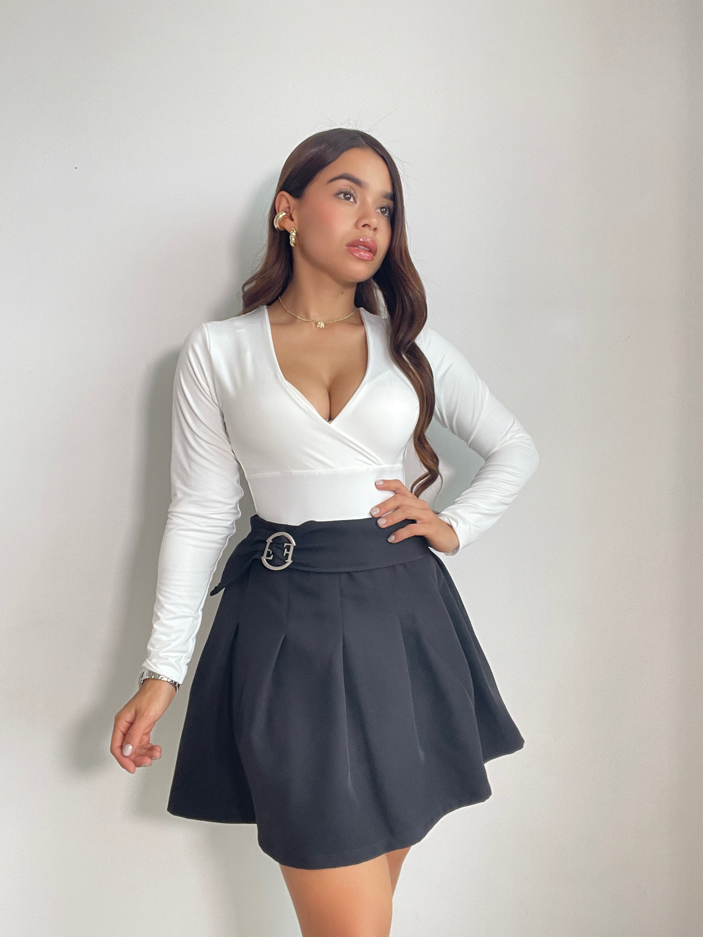 Falda Adorno Hebilla